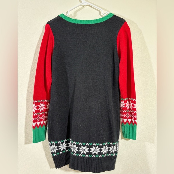 Women’s Christmas long sleeve sweater dress - Picture 2 of 3